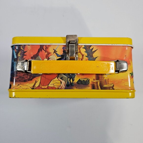 Dragons Lair Arcade Game Vintage Metal Lunchbox & Thermos Set 1983 Aladdin - Picture 4 of 13